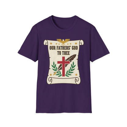 Our Fathers' God to Thee Christian Hymn T-Shirt