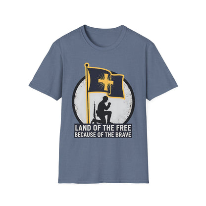 Land of the Free Because of the Brave Patriotic T‑Shirt