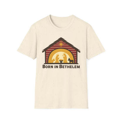Born in Bethlehem Unisex Softstyle Christmas T-Shirt