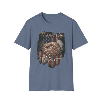 Thank You Veterans Unisex Softstyle Patriotic T-Shirt