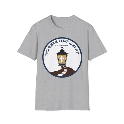 Your Word is a Lamp to My Feet Psalm 119:105 Inspirational Christian T-Shirt