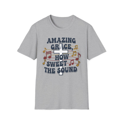 Amazing Grace Musical Unisex Softstyle Christian T-Shirt