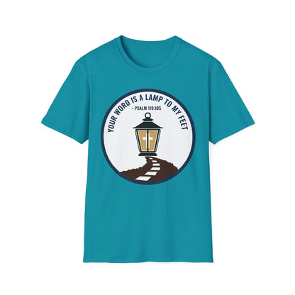 Your Word is a Lamp to My Feet Psalm 119:105 Inspirational Christian T-Shirt