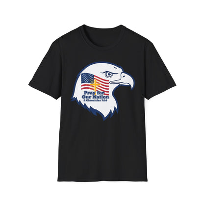 Pray for Our Nation Christian Patriotic T-Shirt