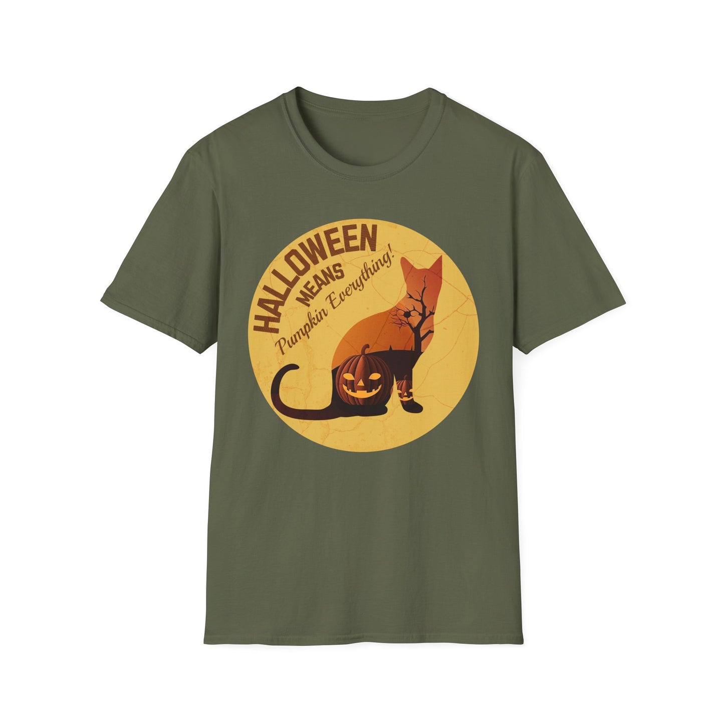 A027 - Pumpkin Everything - Halloween Cat Unisex T-Shirt