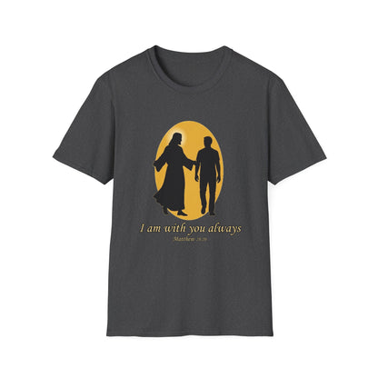 I Am With You Always Faith-Inspired Christian T-Shirt Matthew 28:20