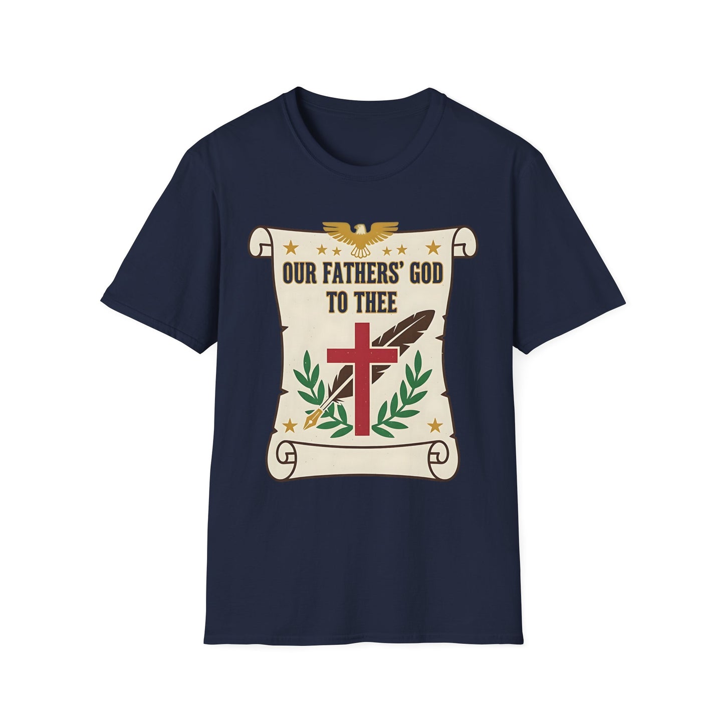 Our Fathers' God to Thee Christian Hymn T-Shirt