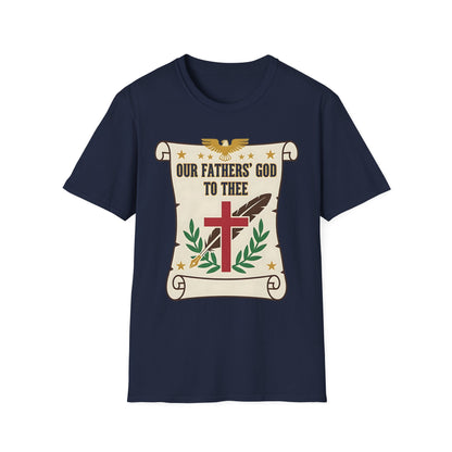Our Fathers' God to Thee Christian Hymn T-Shirt
