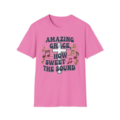 Amazing Grace Musical Unisex Softstyle Christian T-Shirt