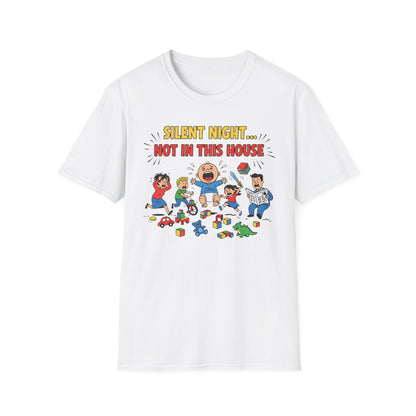 Silent Night Not in This House Funny Christmas T-Shirt