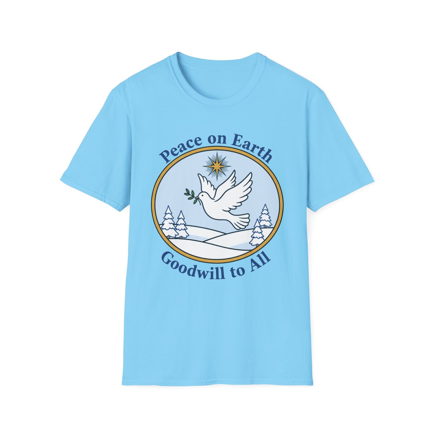 A061 - Peace on Earth Goodwill to All Christian T-Shirt