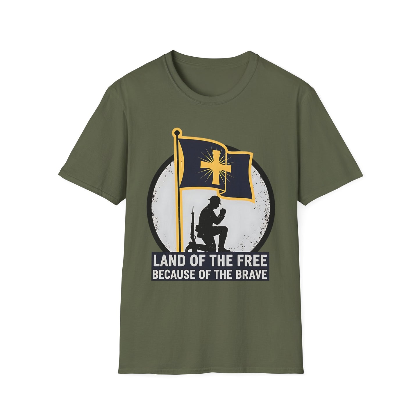 Land of the Free Because of the Brave Patriotic T‑Shirt