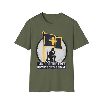 Land of the Free Because of the Brave Patriotic T‑Shirt