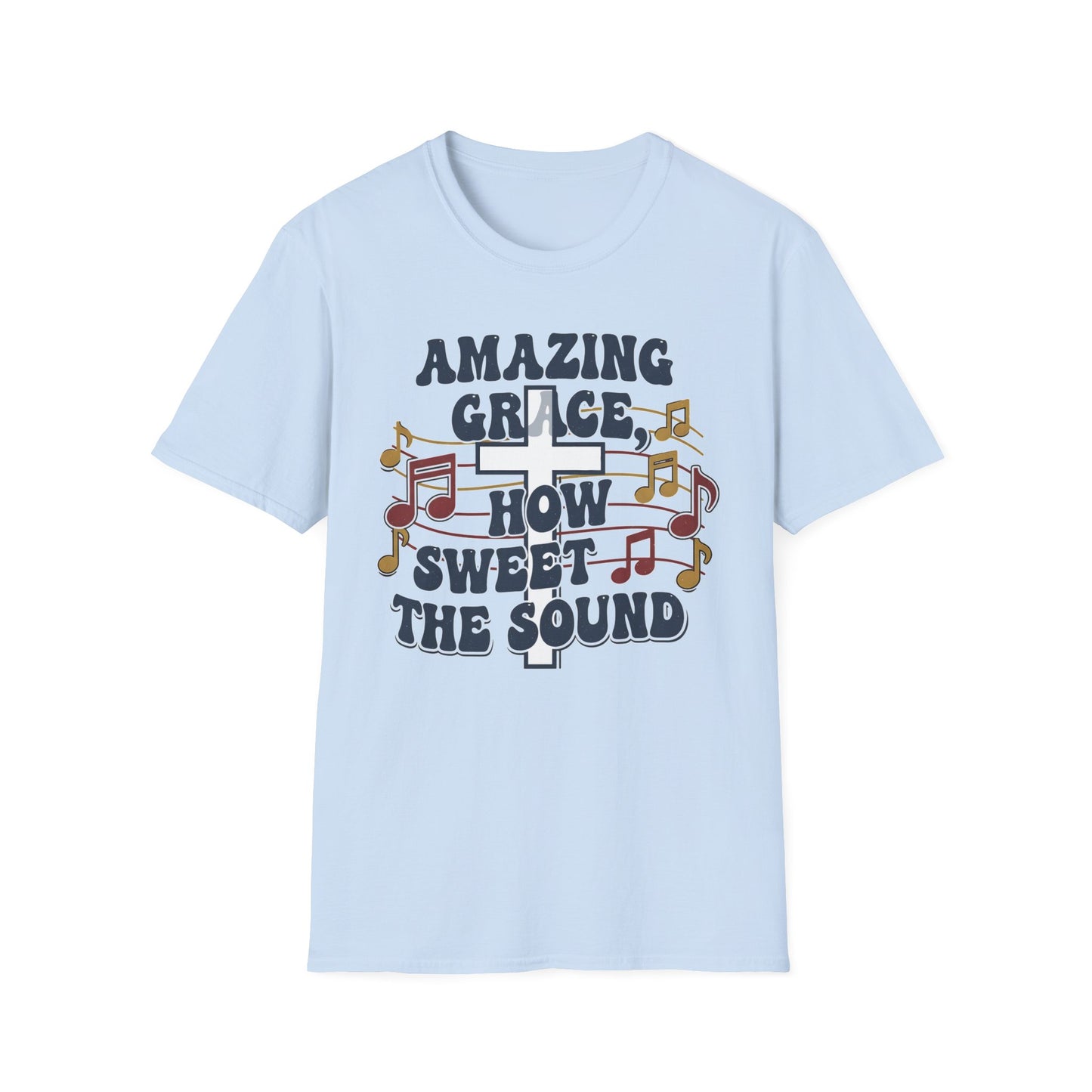Amazing Grace Musical Unisex Softstyle Christian T-Shirt