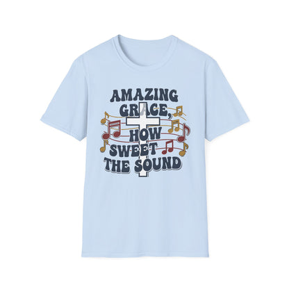 Amazing Grace Musical Unisex Softstyle Christian T-Shirt