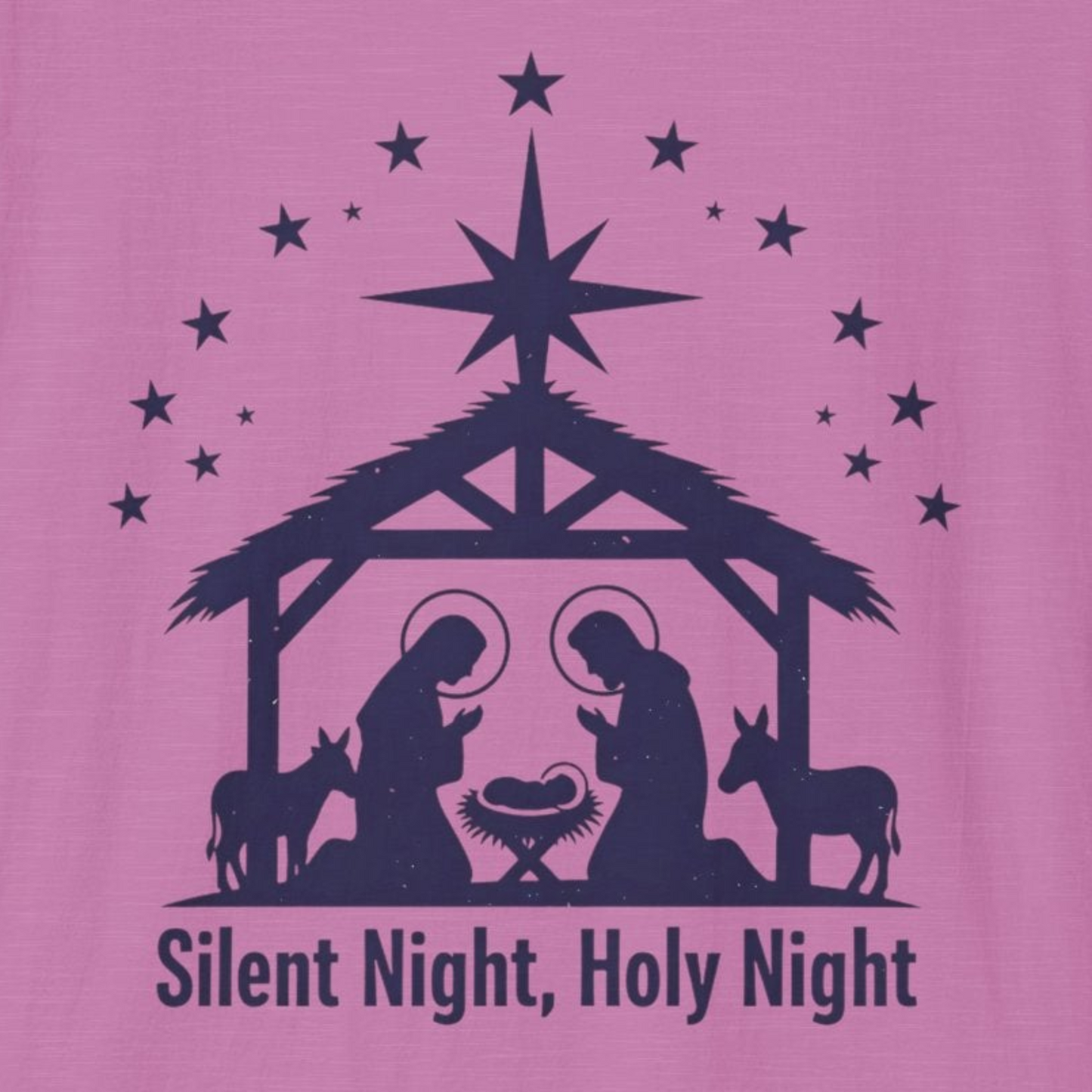 A070 - Silent Night Holy Night Christmas T-Shirt