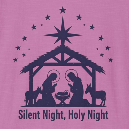 A070 - Silent Night Holy Night Christmas T-Shirt