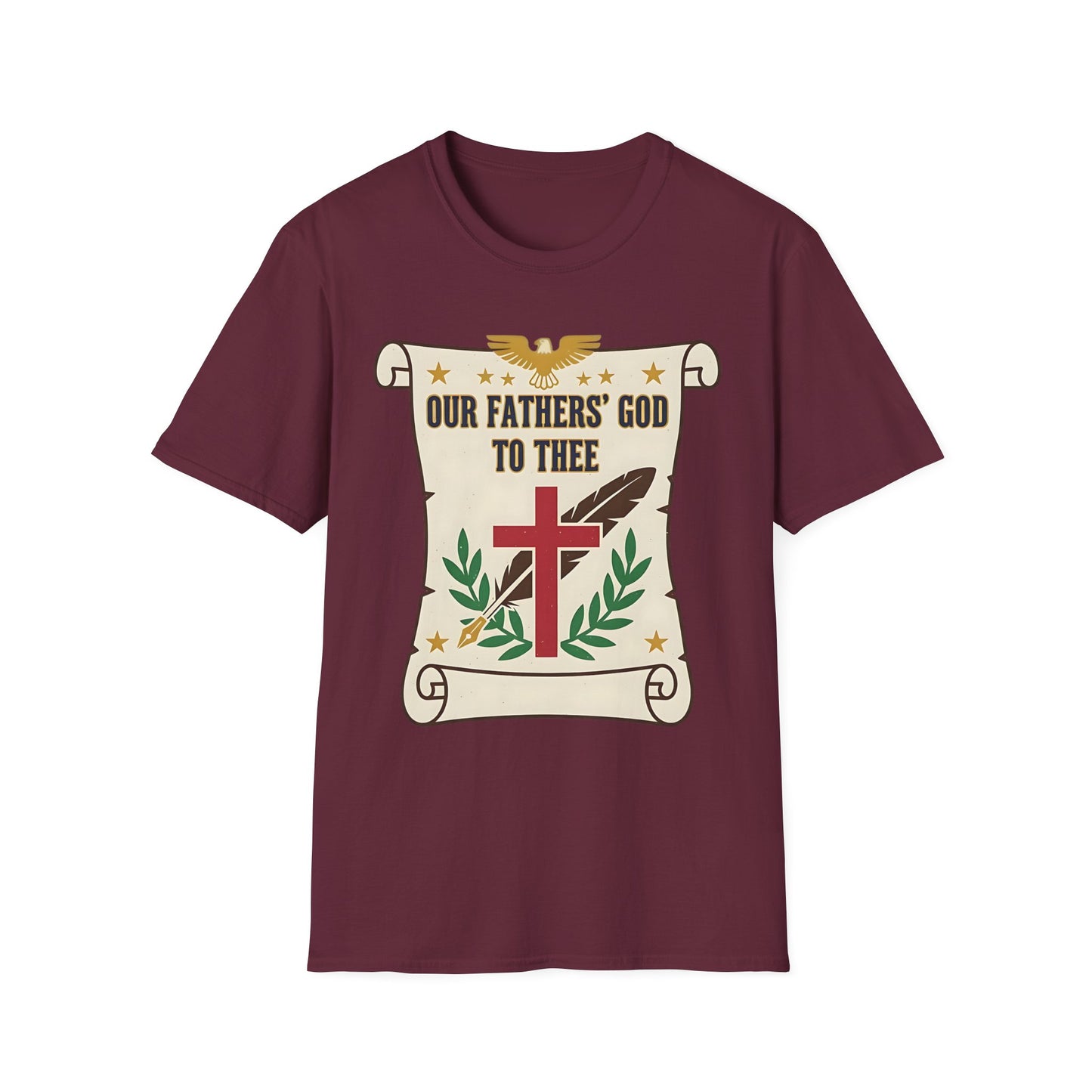 Our Fathers' God to Thee Christian Hymn T-Shirt