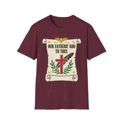 Our Fathers' God to Thee Christian Hymn T-Shirt