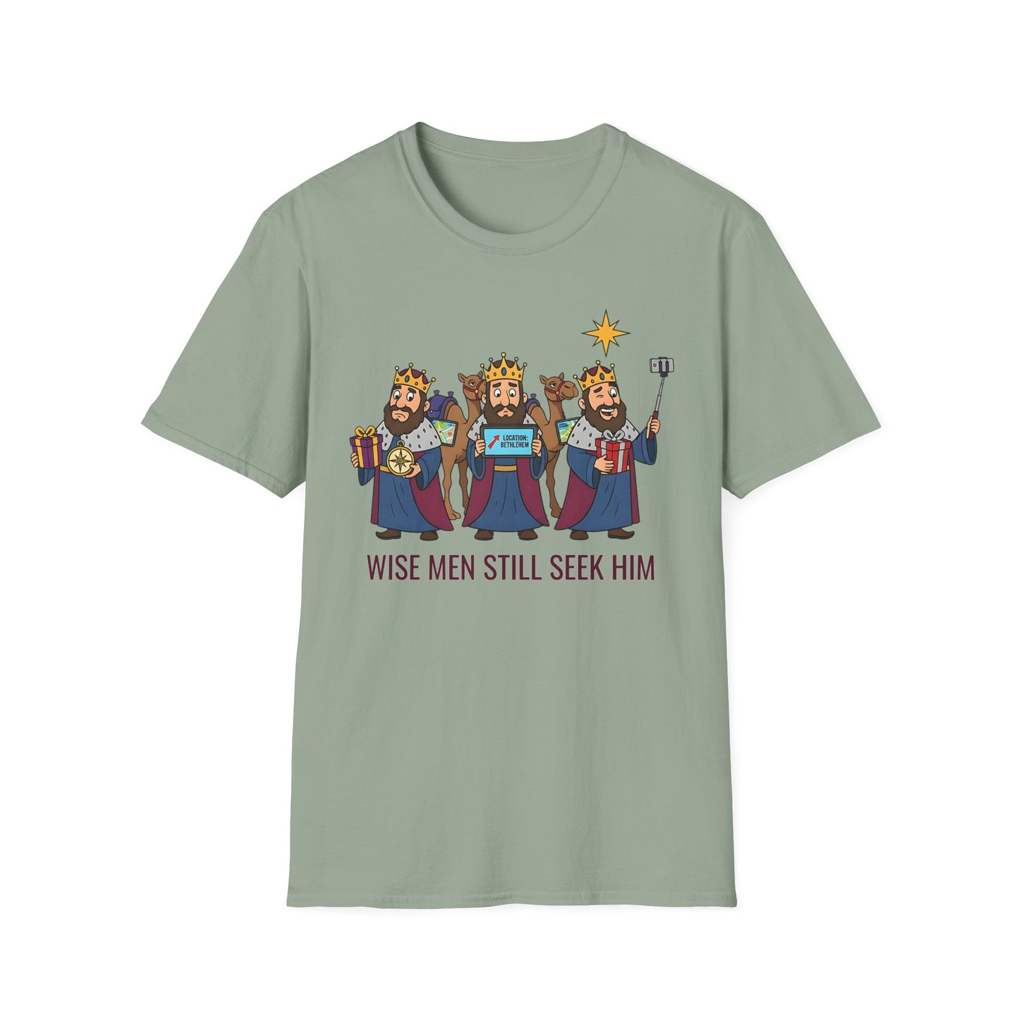 A090 - Wise Men Still Seek Him Funny Christmas T-Shirt