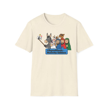 Nativity Squad Goals Selfie Funny Christmas Holiday T-Shirt