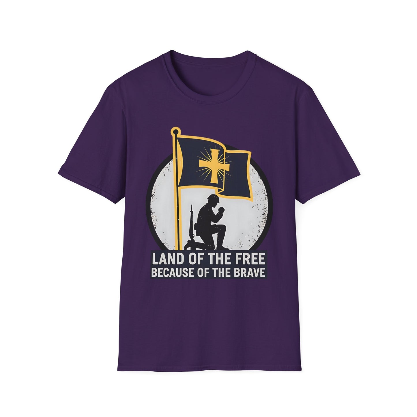 Land of the Free Because of the Brave Patriotic T‑Shirt