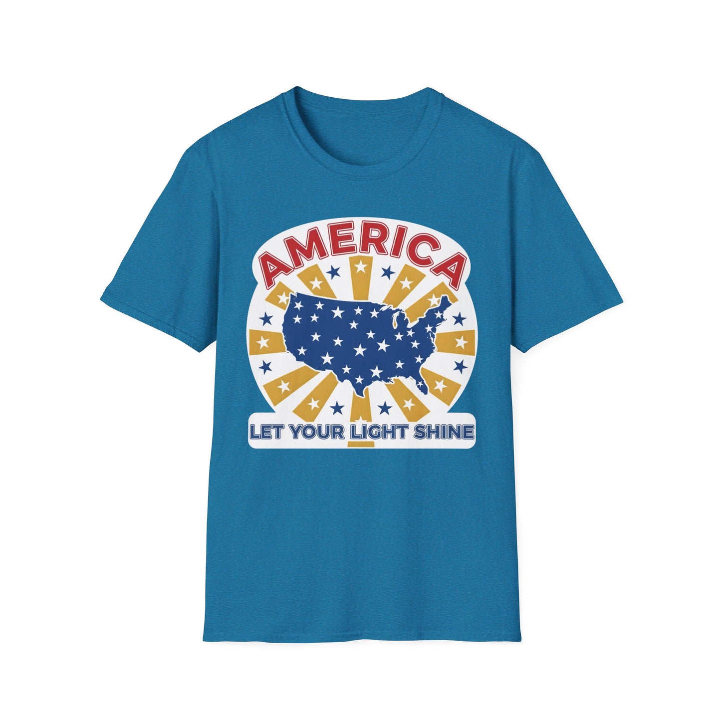 America Let Your Light Shine Patriotic USA T-Shirt