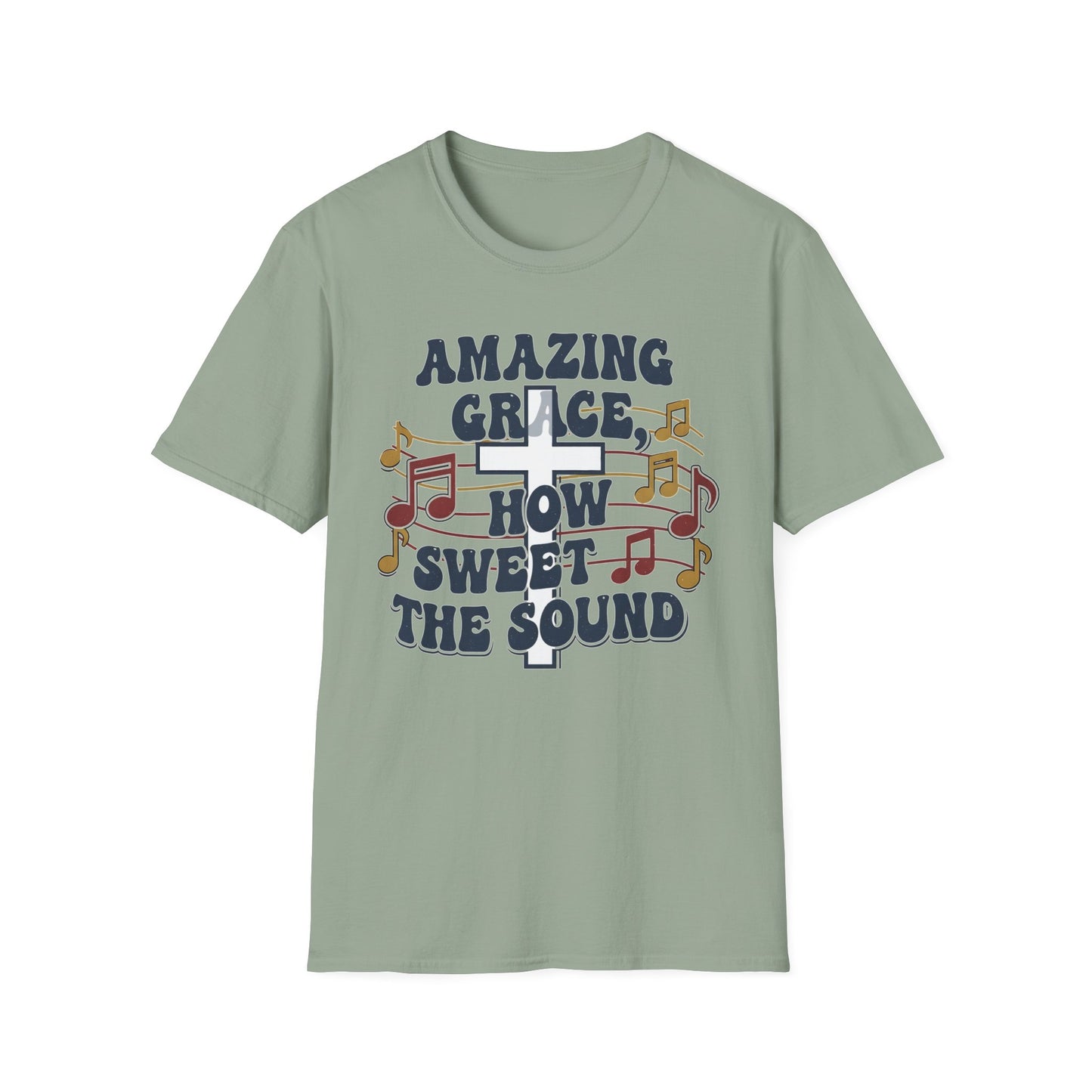 Amazing Grace Musical Unisex Softstyle Christian T-Shirt