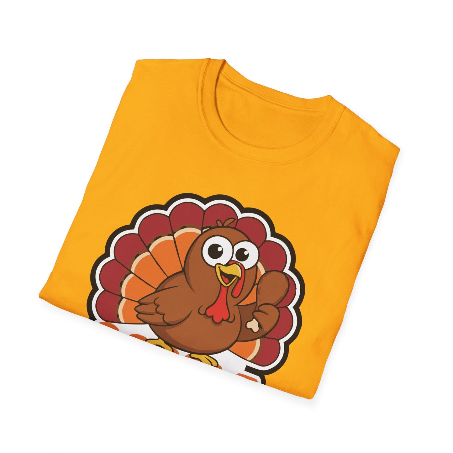 A048 - Gobble till You Wobble Humorous Thanksgiving Turkey T-Shirt