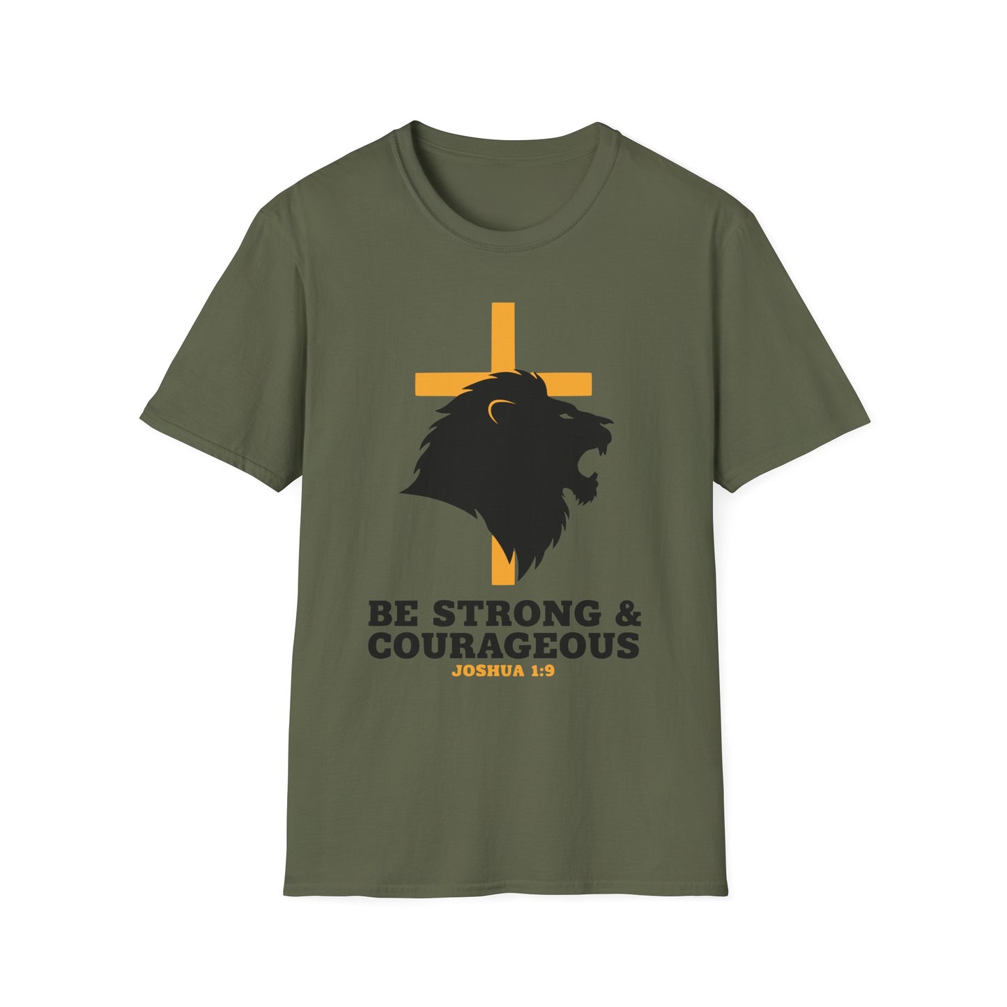 Be Strong & Courageous Joshua 1:9 Inspirational Christian T-Shirt