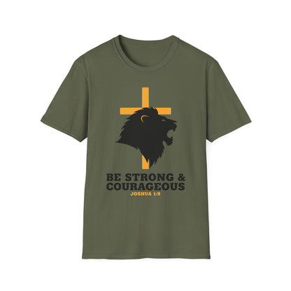Be Strong & Courageous Joshua 1:9 Inspirational Christian T-Shirt