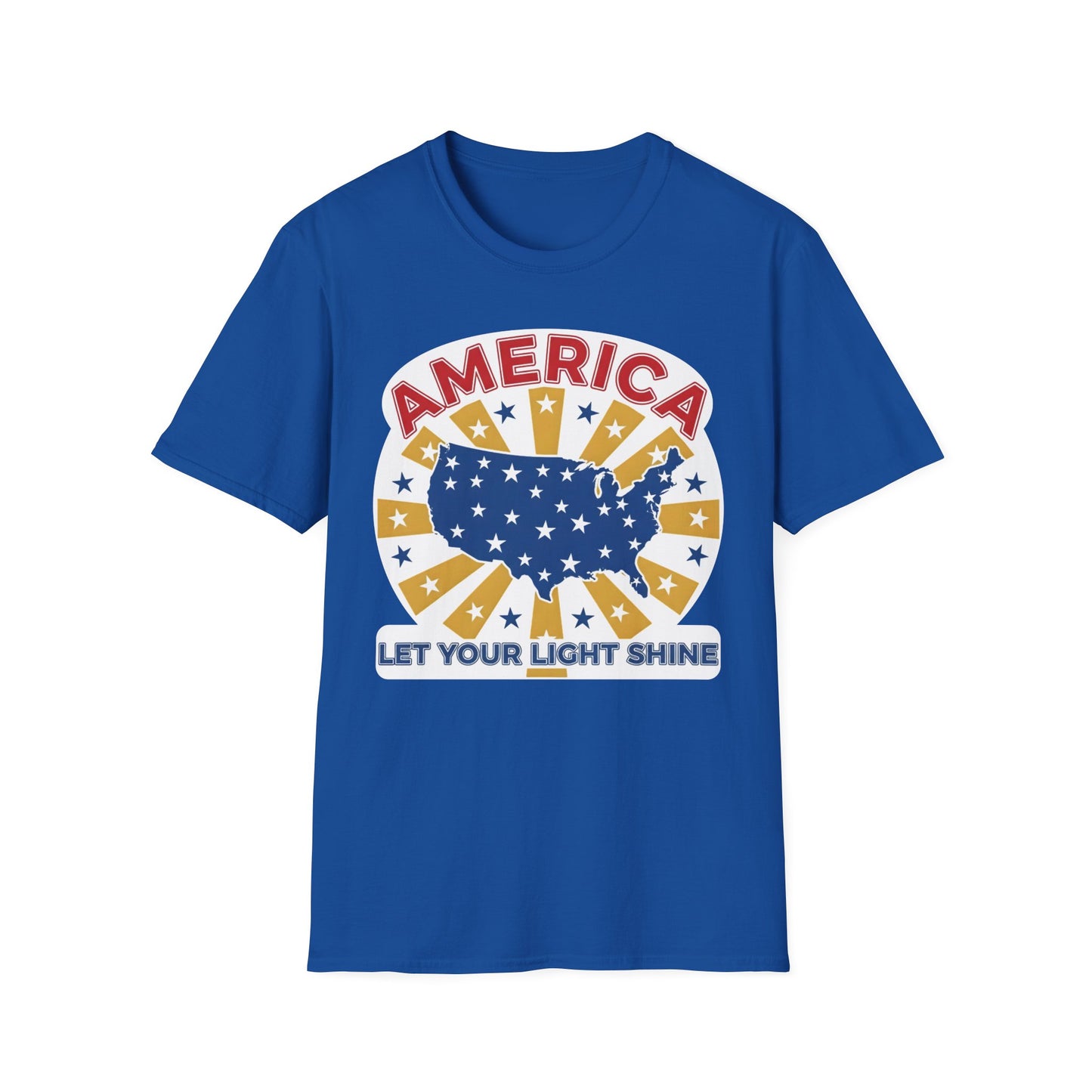 America Let Your Light Shine Patriotic USA T-Shirt
