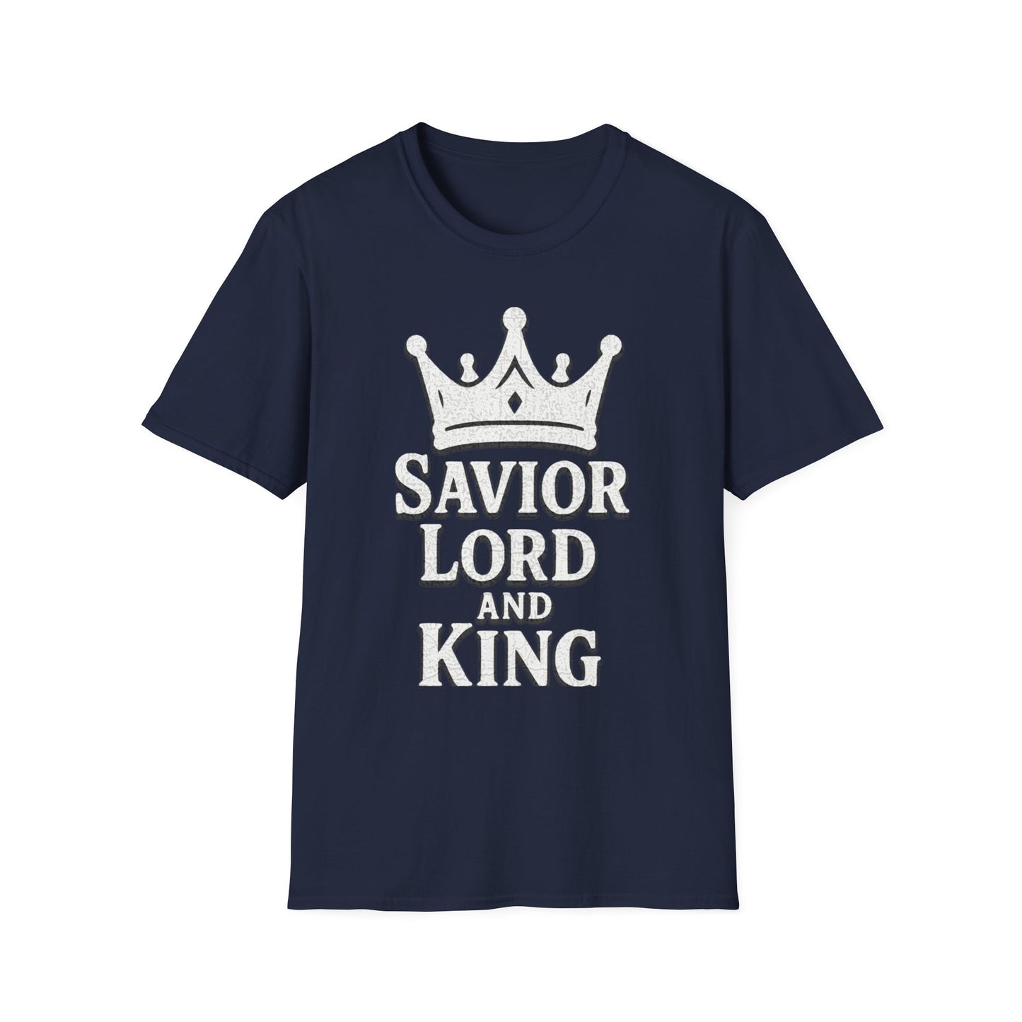 A036 - Savior Lord and King Unisex Softstyle Christian T-Shirt