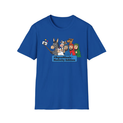 Nativity Squad Goals Selfie Funny Christmas Holiday T-Shirt