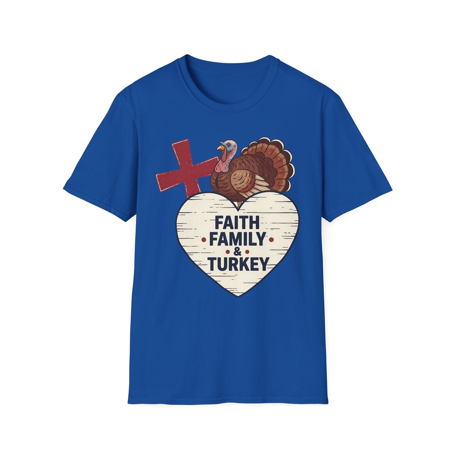 A059 - Faith Family & Turkey Thanksgiving T-Shirt
