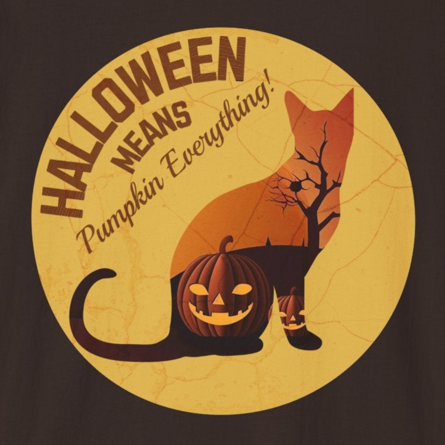 A027 - Pumpkin Everything - Halloween Cat Unisex T-Shirt