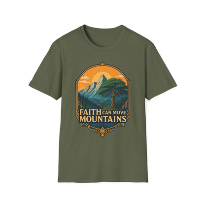 Faith Can Move Mountains Inspirational Christian Tee
