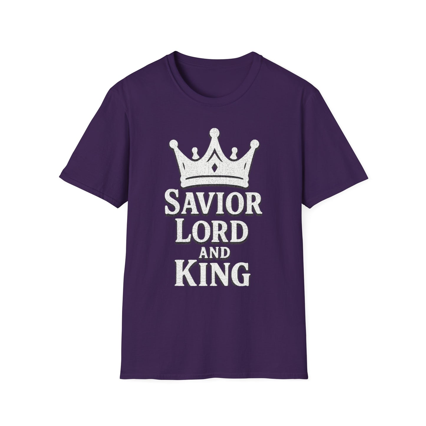 A036 - Savior Lord and King Unisex Softstyle Christian T-Shirt