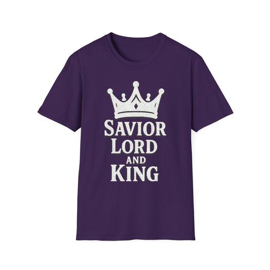 A036 - Savior Lord and King Unisex Softstyle Christian T-Shirt