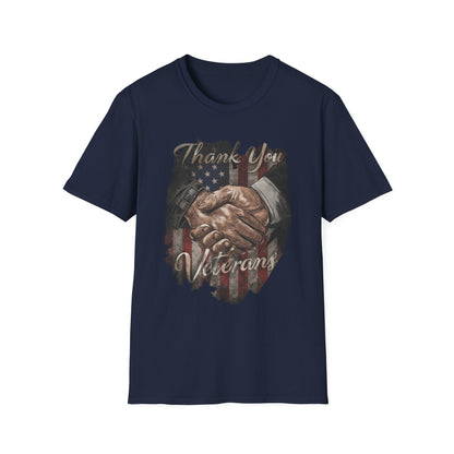 Thank You Veterans Unisex Softstyle Patriotic T-Shirt