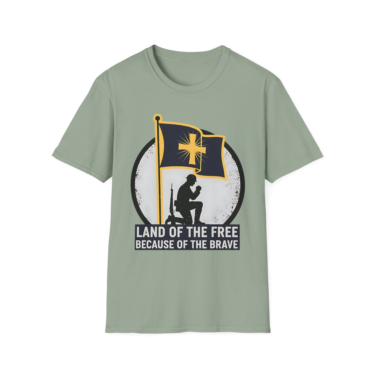 Land of the Free Because of the Brave Patriotic T‑Shirt
