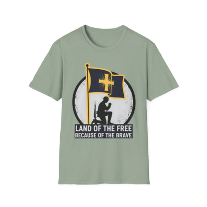Land of the Free Because of the Brave Patriotic T‑Shirt