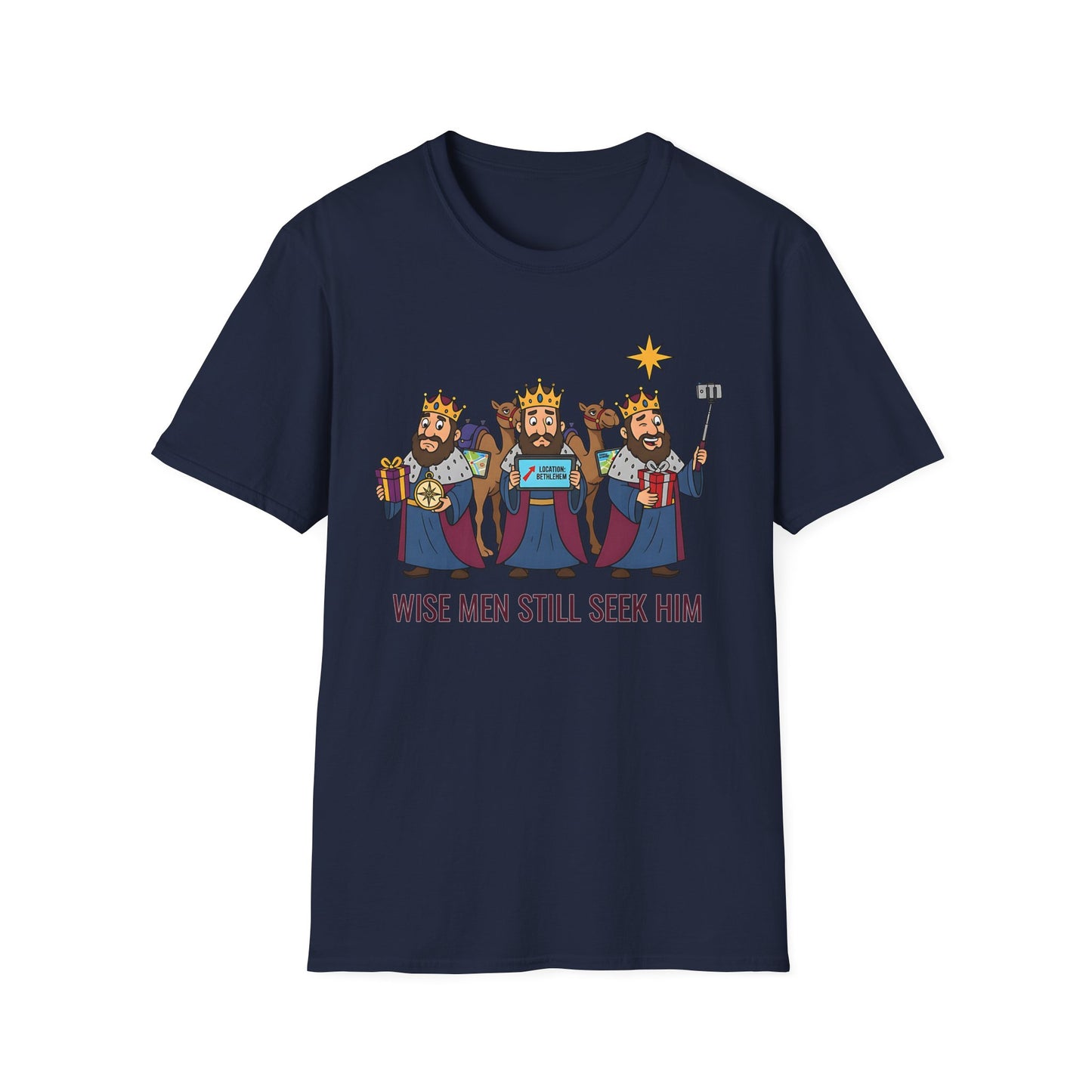 A090 - Wise Men Still Seek Him Funny Christmas T-Shirt