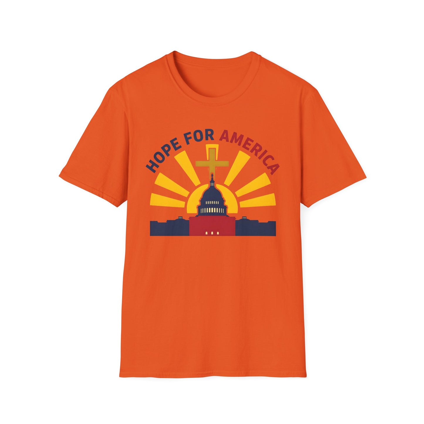 Hope for America Christian Patriotic T-Shirt — Capitol & Cross Design