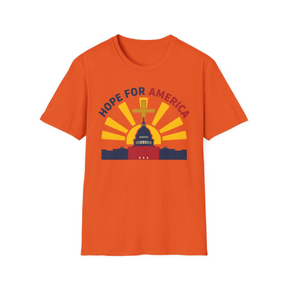 Hope for America Christian Patriotic T-Shirt — Capitol & Cross Design
