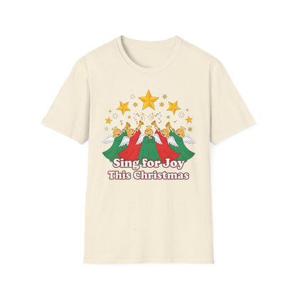A082 - Sing for Joy This Christmas Angel Choir T-Shirt