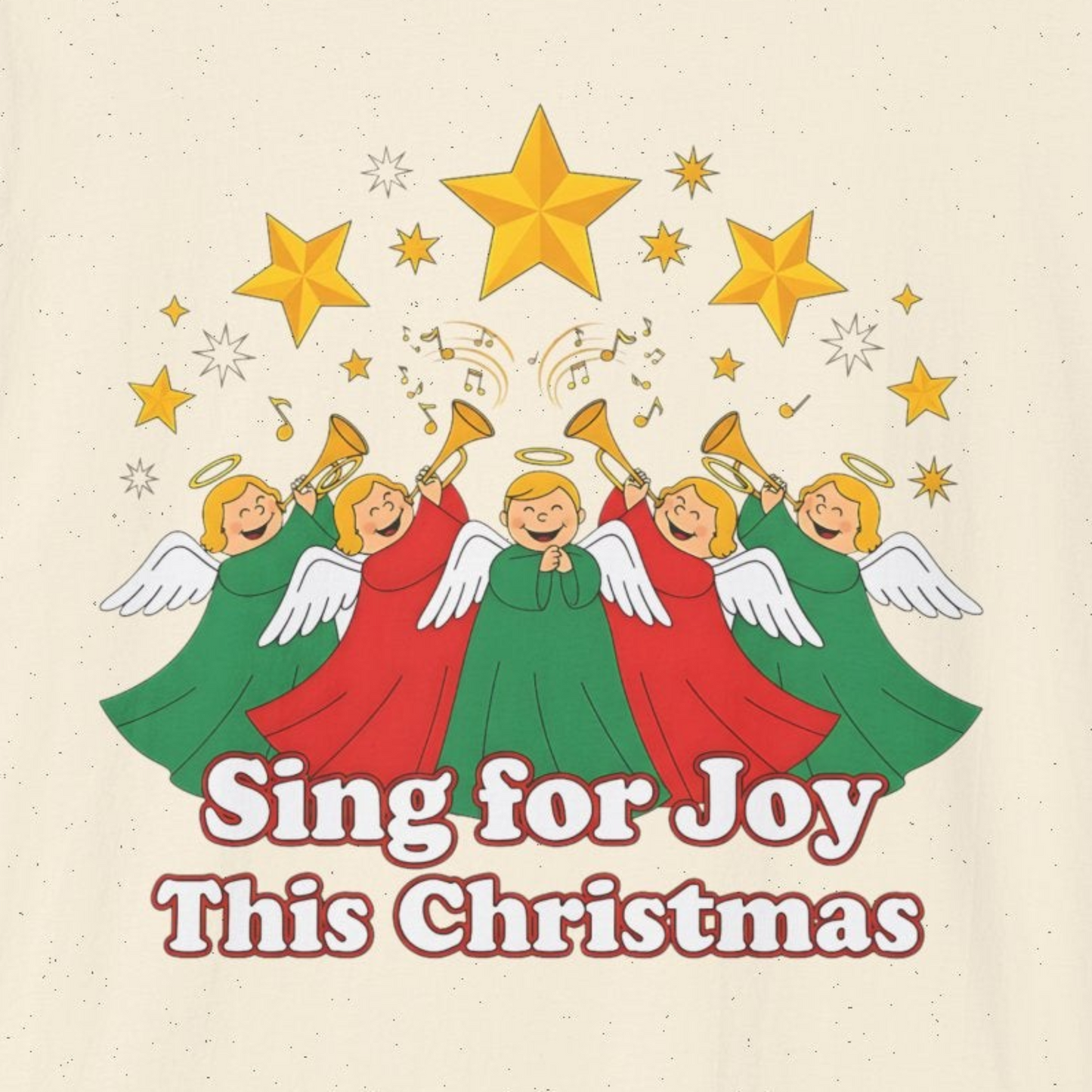 A082 - Sing for Joy This Christmas Angel Choir T-Shirt