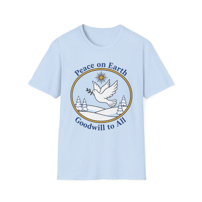 A061 - Peace on Earth Goodwill to All Christian T-Shirt
