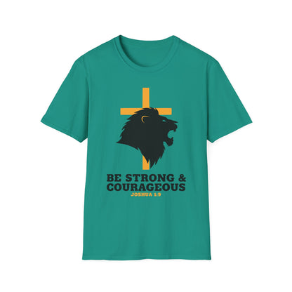 Be Strong & Courageous Joshua 1:9 Inspirational Christian T-Shirt