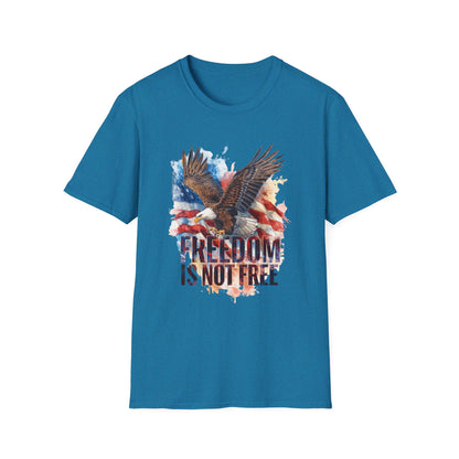 A043 - Freedom is Not Free - Flag and Eagle Patriotic T-Shirt